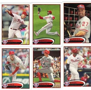 2012 Topps Full Phillies Team Set Halladay Rollins Utley Howard Hamels 39 Cards - Picture 1 of 3