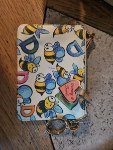 Dooney & Bourke Bumble Bee Small Wristlet I.d. Holder Never Used - Picture 1 of 4