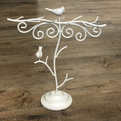 Органайзер для ювелирных изделий Pottery Barn Kids белый металл демонстрационная стойка ветви птиц - Изображение 1 из 4