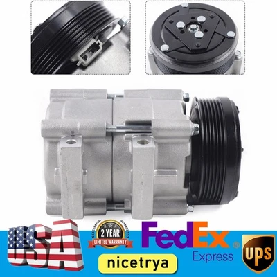 A/C Air Conditioner Compressor & Clutch Assembly For Ford Mustang 4.6L 1996-2006 - Image 1 of 4