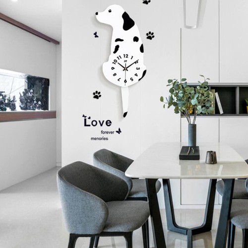 Dog Wall Clock Living Room Clock Room Wall Decor Kids Bedroom Wall