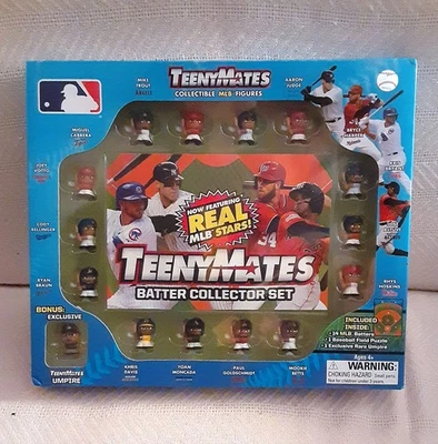 NUEVO SELLADO TeenyMates MLB Bateador Coleccionista Set JUEZ Trucha UMPIRE Rompecabezas de Campo Foto 1 de 4