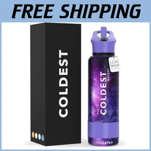 40 Unzen kälteste Wasserflasche mit Strohhalm - Astro Purple - Bild 1 von 11