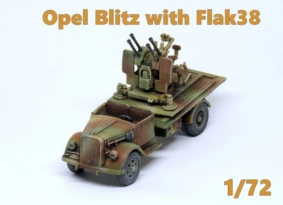 PRO BUILT 1/72 Opel Blitz with Flak 38- ready model- NEW!!! - Image 1 of 4