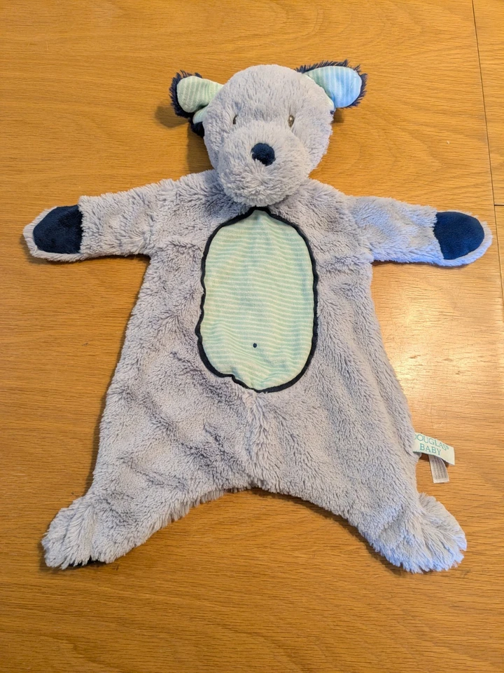 Плюшевая игрушка Douglas Baby Shlumpies синий щенок собака милое защитное одеяло - Изображение 1 из 4