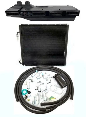 Gearhead Slimline AC Heat Defrost Air Conditioning Kit Black Louvers w/ Fittings - Image 1 of 4
