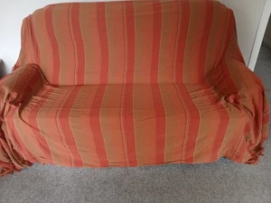 Loose cotton covers for 3 seater sofa and 2 armchairs. Clean with no rips/stains - Picture 1 of 5