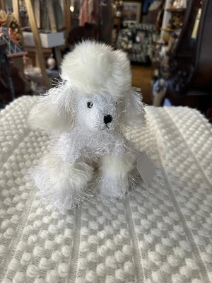 Webkinz Poodle Dog Plush Stuffed Animal HM014 Ganz White No Code 8" - Image 1 of 4