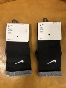 Nike Spark Dri-Fit Calze da corsa ammortizzate Crew nere M8-9.5 W9.5-11 (2 paia) - Foto 1 di 2