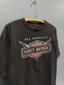T-shirt nera motociclista Harley Davidson Motorcycles XL New York City vintage 2000 - Foto 1 di 4