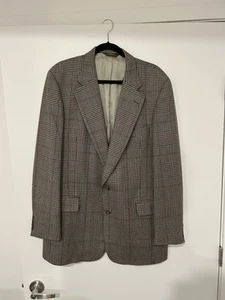 Men’s 45 Long Paul Stewart Gun Check Wool Jacket Scotland Wool - Picture 1 of 8