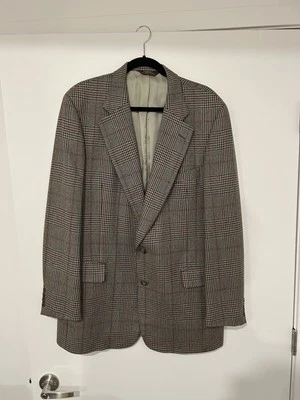 Men’s 45 Long Paul Stewart Gun Check Wool Jacket Scotland Wool - Image 1 of 4