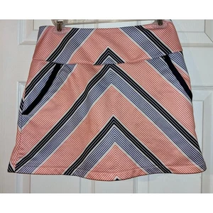 Adidas Golf Skort Women's Small Striped ClimaCool Athletic Skirt - Picture 1 of 8