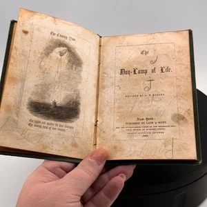 1852 The Day-Lamp of Life – Lane & Scott Methodist Episcopal Antique Book - Picture 1 of 10