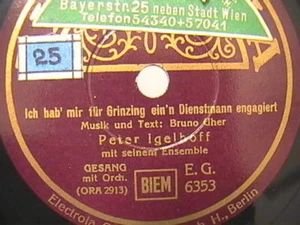 3/1Peter Igelhoff - Ich hab mir für Grinzing ein'n Dien - Picture 1 of 1