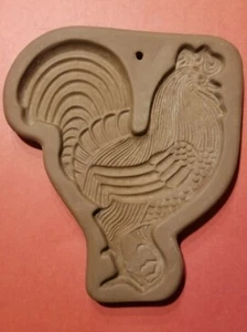 Sello molde pan corto gallo gallo gres Harstone vintage 8 1/2" - Imagen 1 de 5