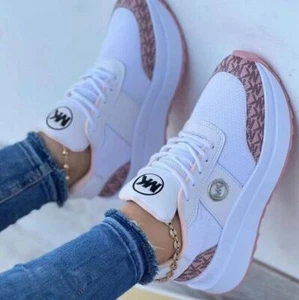 Damen Sneakers Freizeit Sneaker Luftkissen Sportschuhe Regenbogen Laufenschuhe - Bild 1 von 9