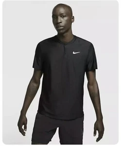 Nike CV2499-010 Men's Tennis Slim Fit Shirt Court Breathe Advantage Polo SZ M - Picture 1 of 4