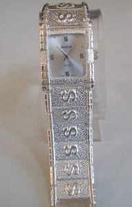 MEN'S SILVER FINISH GENEVA NUGGET $ SIGN FASHION DRESSY CASUAL HIP HOP WATCH - Picture 1 of 4