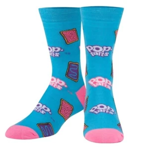 Crazy Socks, Funny Breakfast Cereal Socks for Men, Crew 6-12, Novelty Pop TARTS - Picture 1 of 2