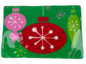 Holiday Time Rectangular Shaped Vinyl Placemat 12" x 18"/30cm x 46cm - Picture 1 of 5