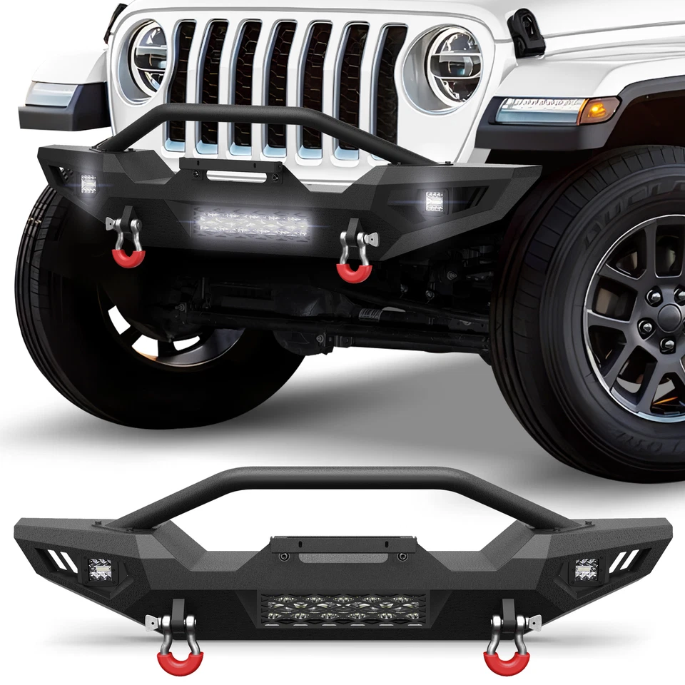 EAG Fits 2020 Jeep JT Gladiator Front Bumper With Winch Plate