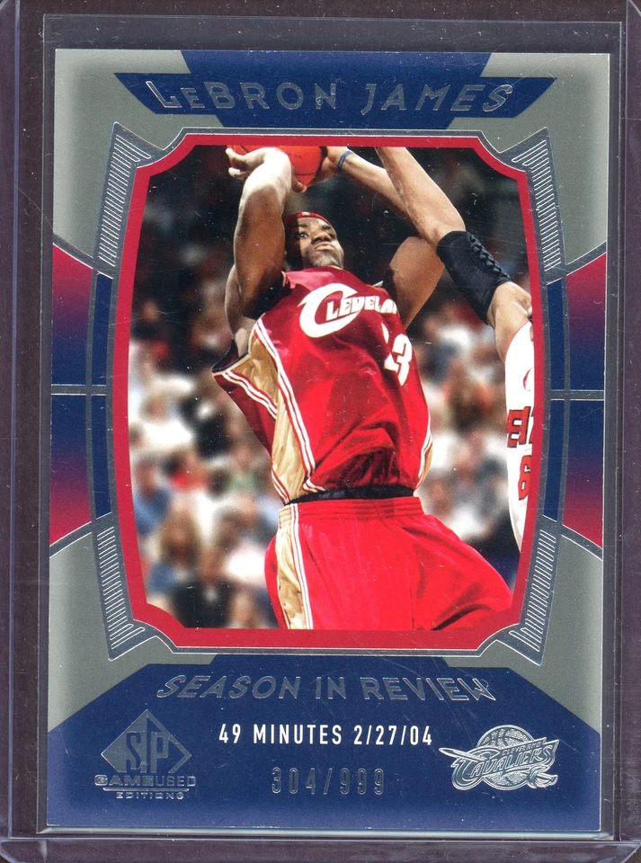 LEBRON JAMES ~ 2004-05 SP Game Used  Season In Review #157 (#304/999) - Image 1 of 1