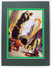 FANTASTIC FOUR 1 TRIBUTE PRINT PROFESSIONALLY MATTED Alex Ross art 