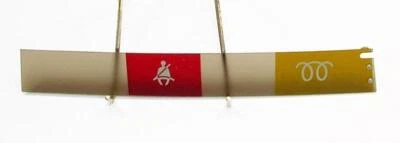 Cuadro de instrumentos lateral derecho tira de advertencia mercedes w123 240d 300cd 300d 300td Foto 1 de 3