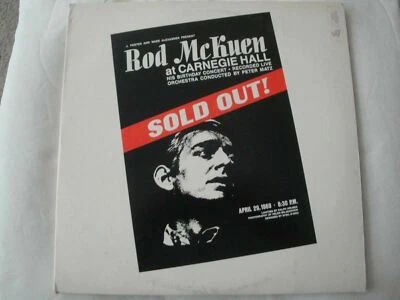 Rod McKuen At Carnegie Hall; Sold Out! LIVE DOUBLE VINYL LP WARNER BROS 2WS 179  Foto 1 de 4