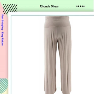 Rhonda Shear Yoga Pant Women's (624727), Taupe [3X] - Picture 1 of 4