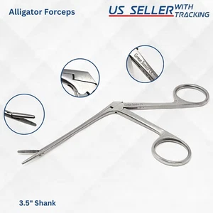 Alligator Forceps Surgical & Vet Instruments 3.5" Shank Stainless German Grade - Picture 1 of 3