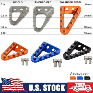 CNC Wide Brake Pedal Tip For KTM 250 350 450 500 EXC F XCF SXF SX XCW 2017-2025 - Foto 1 di 17