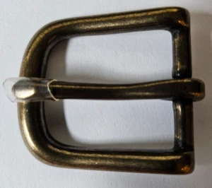 Hebilla de cinturón de latón macizo - 1"- acabado de latón antiguo - Imagen 1 de 6