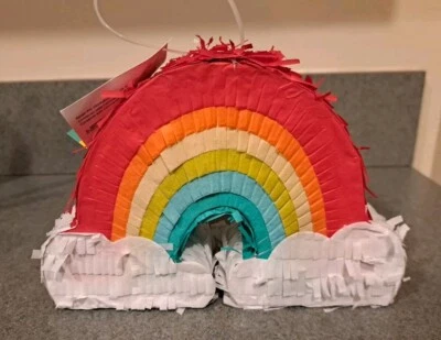 New mini Rainbow Piñata. Personal  7.5 x 4.5 inch  - Image 1 of 4