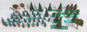 76389 Presepe - Lotto 54 alberi e piante in legno e plastica - Varie misure - Imagen 1 de 4