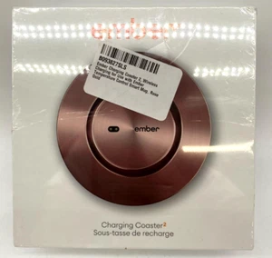 Ember Wireless Charging Coaster 2 For Smart Mug - Brand New - Rose Gold - Picture 1 of 2
