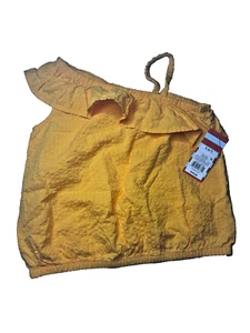 Cat & Jack One-Shoulder Tanktop Orange Mit. Größe S (6/7). Rayon - Bild 1 von 7