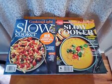LOT Of Two Slow Cooker Magazines Cooking Light & Comfort Food Recipes & Photos