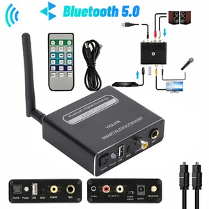 192KHZ DAC Audio Converter Digital Optical To Analog with Bluetooth 5.0 Receiver - Picture 1 of 11