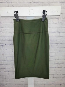 Gonna donna con controllo a matita XXS OLIVE A389583 regular reversibles - Foto 1 di 5