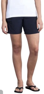 ExOfficio Womens Explorista Shorts Flat Front Size 10 Teflon Sun Protection - Picture 1 of 11