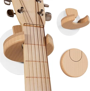 Guitar Wall Mount Collapsible Wall Hanger with Solid Wood, Cork Original Design - Picture 1 of 9