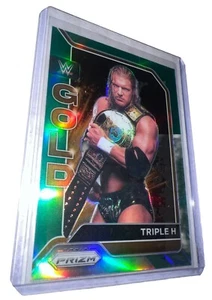 2022 Panini Prizm WWE - WWE Gold - Green Prizm #9 Triple H - Picture 1 of 4