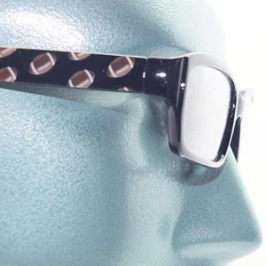 Reading Glasses Football Fan Sports Ball Classic Black Frame +3.00 Lens Strength - Picture 1 of 4