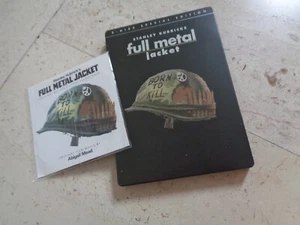 FULL METAL JACKET Stanley Kubrick 3 Disc SteelBook Blu-ray + DVD + CD Soundtrack - Picture 1 of 17