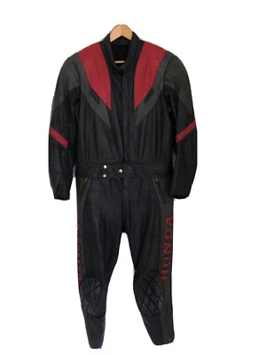 Vintage Leather Honda motorcycle Race/tour suit. 2 piece. - Image 1 of 4