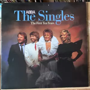 ABBA – The Singles UK 1982 POP DISCO COMP  ABBA 10 EXCELLENT DOUBLE LP VINYL - Picture 1 of 13