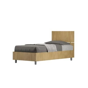 Ityhome Letto singolo contenitore 80x190 testata dritta quercia Demas - Foto 1 di 5