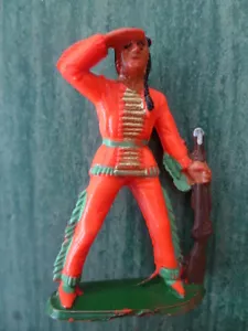 Figurine " indien en observation avec fusil" de Marque MICHEL - COMPLET - Imagen 1 de 2